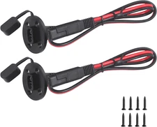 SPARKING 2FT SAE Socket Sidewall Port - Solar Panel Mount with SAE Quick Disconn