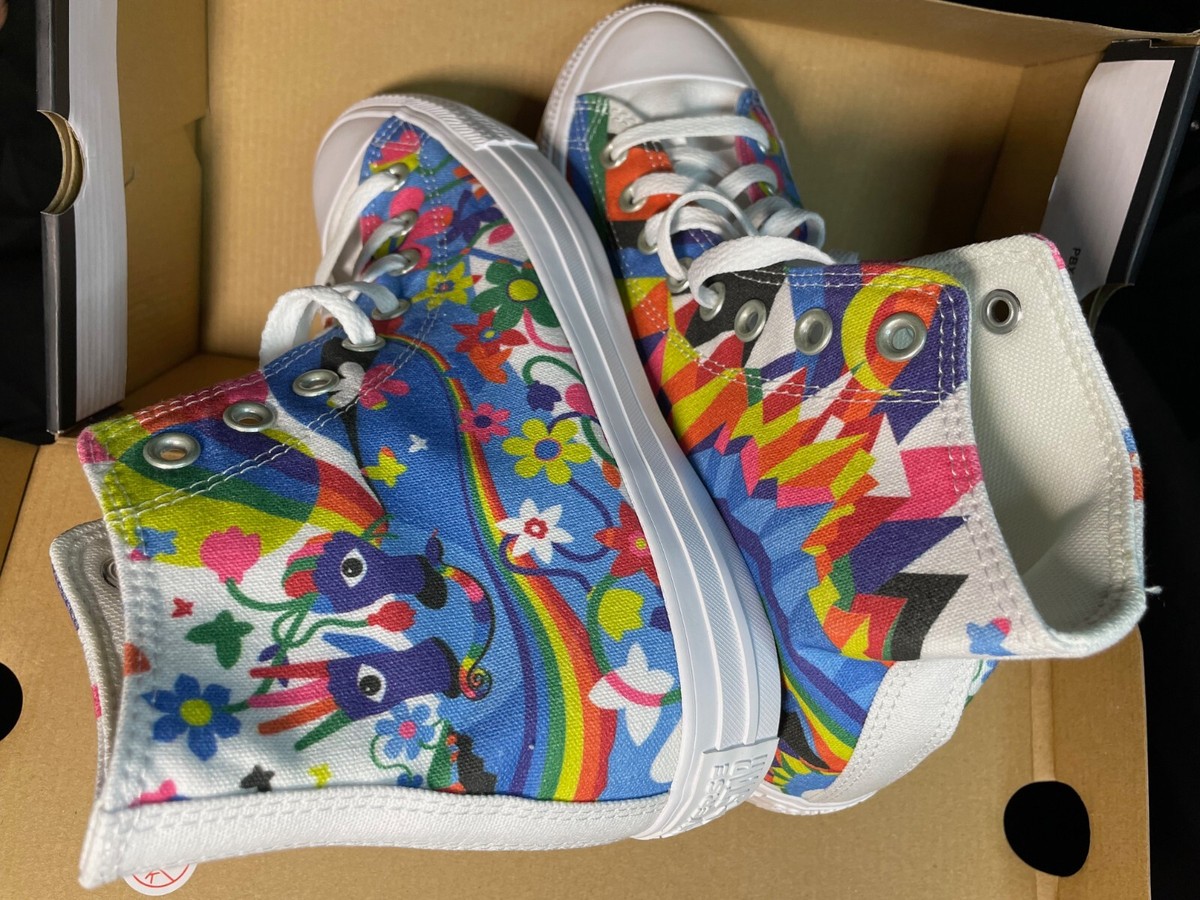 ひ*ち様 Converse Chuck Taylor All Star Hi U Size 8 - Converse Chuck Taylor All Star Hi Tops White/Multi 2021