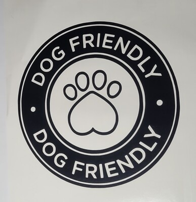 1x Hundefreundlich Aufkleber Vinyl Sticker Handwerk Glas Hobby Auto Camper Fenster 5x5 Zoll