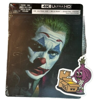 Joker: Folie A Deux 4K/Blu-ray 2024 STEELBOOK NEW  Joaquin Phoenix Lady Gaga DVD