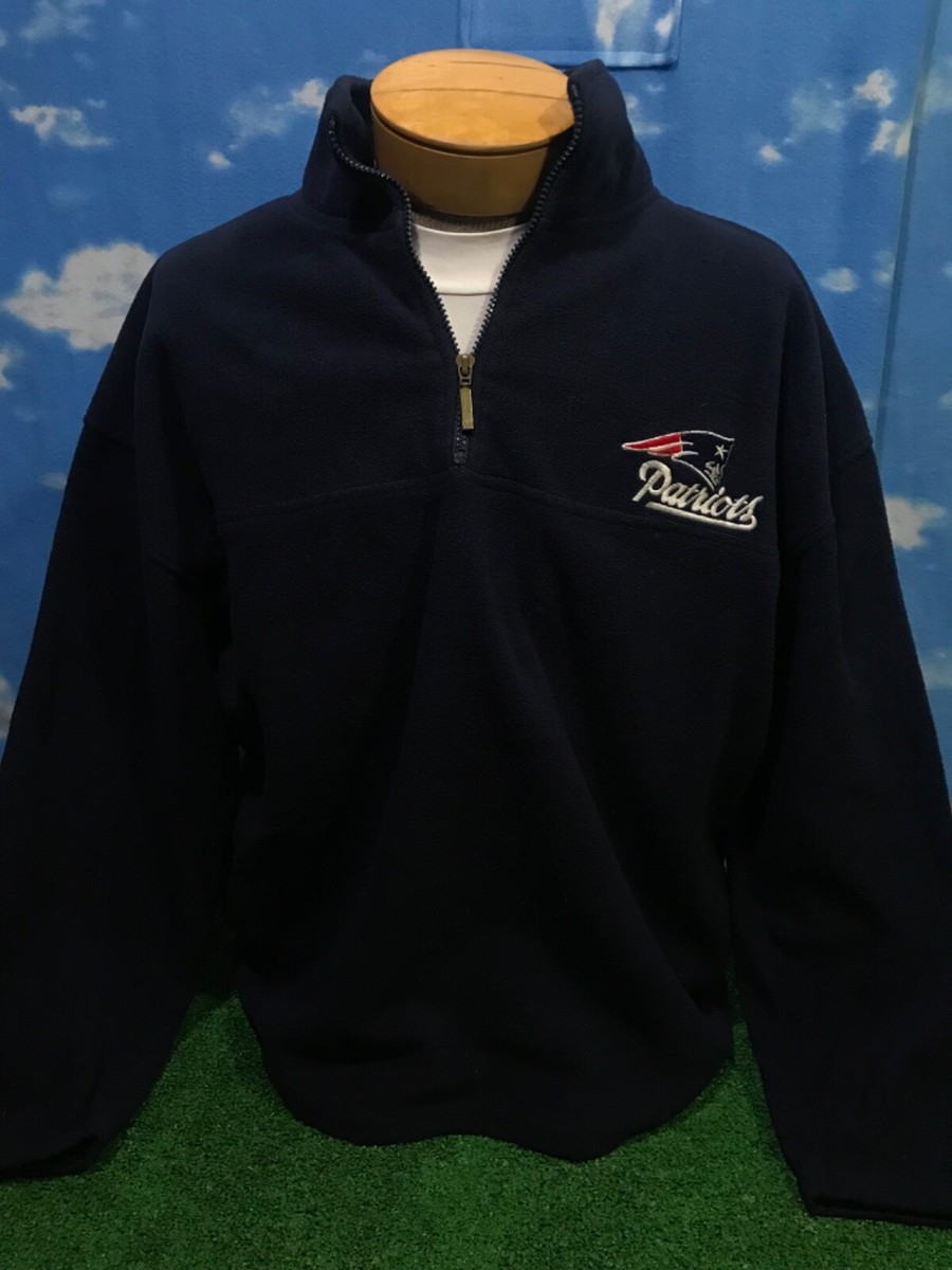 New England patriots jacket coat 1/4 Zip fleece winter j-10
