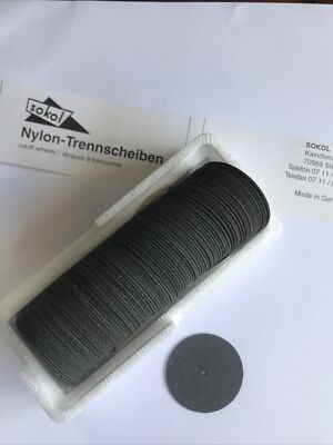 Sokol Dental 100 Stck Schleifscheiben 37,5 mm 1 mm Dentalschleifscheiben NEU