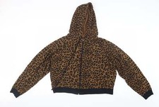 Newport News Womens Brown Animal Jacket Size L
