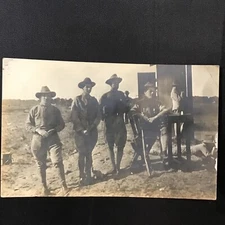 c 1914 Military Troops Field Target Practice Post Card Photo Postcard