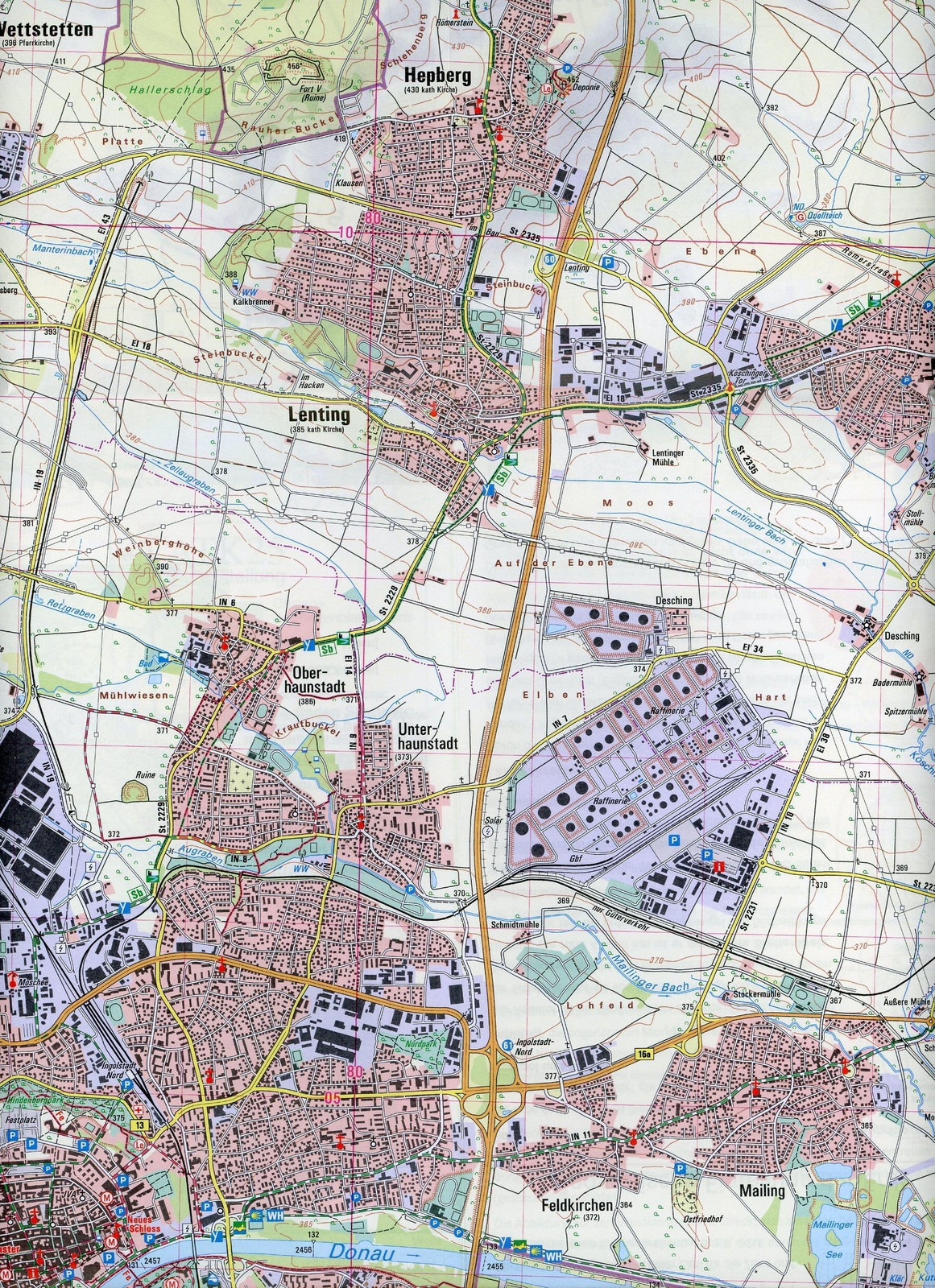 Thumbnail - Ingolstadt 1 : 25 000 (land-)karte Deutsch 2020 Ldbv Bayern Ean