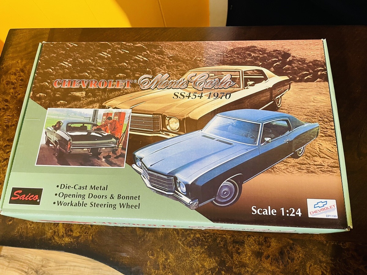 1970 シボレー モンテカルロ SS 454 1/24 ミニカー Saico Die Cast Model: 1970 Chevrolet Monte Carlo SS454 1:24 Scale