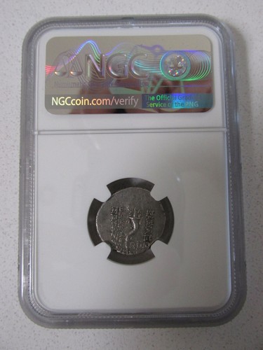 Seleucid Kingdom Silver Drachm "Demetrius I" year 160 NGC CH XF (#2) - Picture 3 of 4