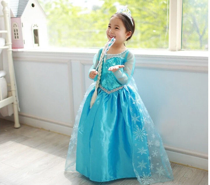 Robe déguisement La Reine des Neiges Taille 2-3 Ans