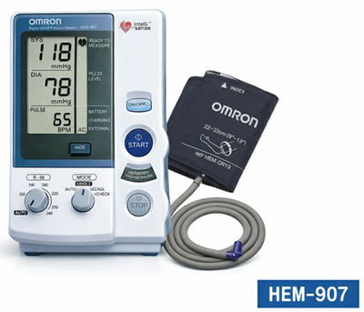 Omron HEM-907 Professional Upper Arm Blood Pressure Monitor Sphygmomanometer