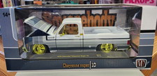 Chevrolet Cheyenne 1975 carrocería cuadrada M2 1:24 10 pulgadas blanco S42 25-13 Chase