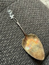 Finnischer Rosen-Geb&auml;ckheber 813H Silber 1958 Turku 25,7g Auran