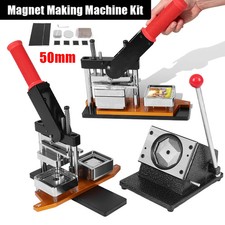 50 50mm Square Fridge DIY Photo Magnet Making Machine W/100 Set Making Supplies