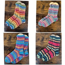 4 Stricksocken Gr. 38/39 im Set