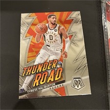 Panini 2022-23 Mosaic Thunder Road Insert Tyrese Haliburton Pacers #3