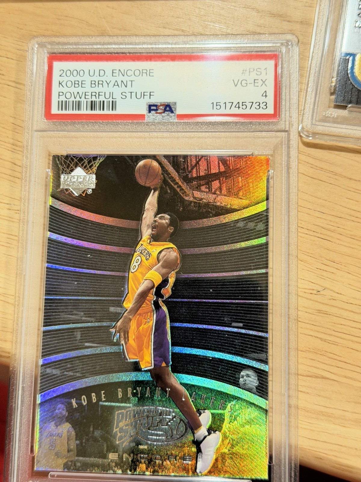 Kobe Bryant 2000-2001 Upper Deck Encore Powerful Stuff #PS1 PSA 4 VG - EX