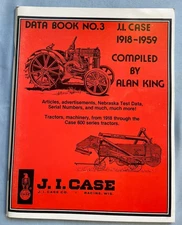 Case Data Book No. 3 Alan King Vintage Farm Macinery