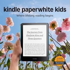 Image of Amazon Kindle Paperwhite Kids (newest gen) larger glare-free display – Children