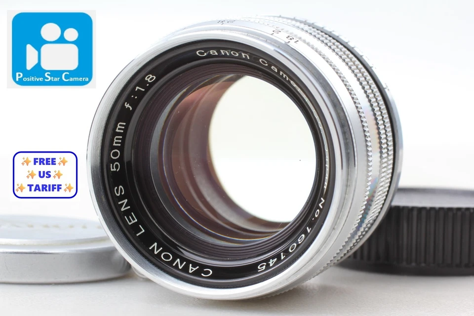 🎦👀✨NEUF✨ Objectif standard Canon 50 mm f1,8 pour télémètre à monture LTM L3... - Photo 1/4