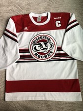 Wisconsin Badgers Captain’s Hockey Jersey Adidas Men’s XL
