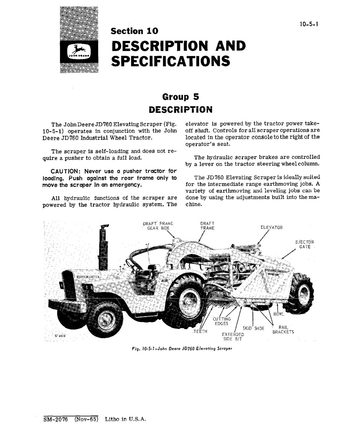 John Deere SM2076 760 scraper service manual | eBay