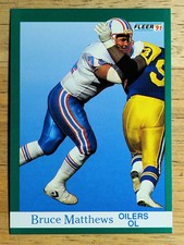1991 Fleer #67 Bruce Matthews