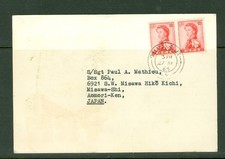 FIJI 27 AP 1964 QSL FIJI BROADCASTING PC TO JAPAN