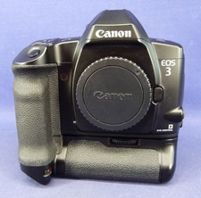 Canon EOS 3 / Spiegelreflexkamera Eye Control Analog 35mm Gehäuse & PB-E2 Griff