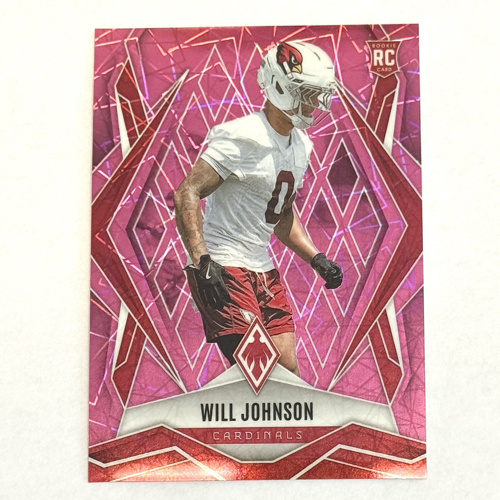 2025 Panini Phoenix - Rookies Will Johnson #221 Pink Lazer /149 (RC) NFL AZ 