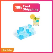 90PCS Reusable Ice Cubes, Refreezable Plastic Fake Ice Cubes  BPA-Free Ice C...