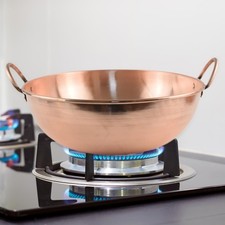 Kupfer Kochgeschirr Dick mit Doppel Griffe Kupfer Topf für Picknicks Wandern