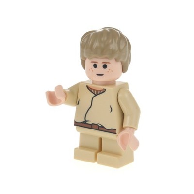 1x Lego Minifigur SW Anakin Skywalker Beine kurz Haare strubbelig 7660 sw0159