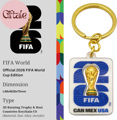 Official FIFA World Cup 2026 Edition - 1.9 Inch 3D Trophy FIFA USA