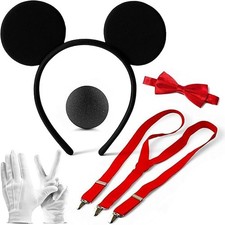 Adult Mickey Mouse Costume Accessory Hen/Stag Night Party Book Week Fancy Dress