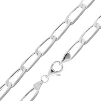 Cavill Silberkette 925 Sterlingsilber Rhodiniert 45 Cm Oval Karabiner