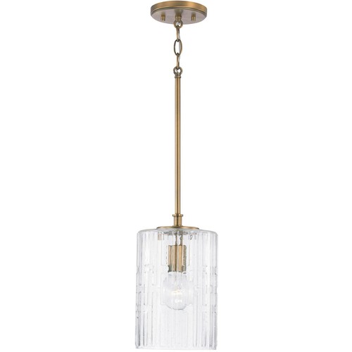 Capital Lighting Fixtures 341311AD OPEN BOX Emerson Pendant Aged Brass