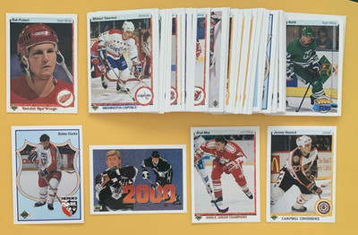 1990-91 Upper Deck Hockey SET BREAK singles #401-550, stars, rookies, HOFers
