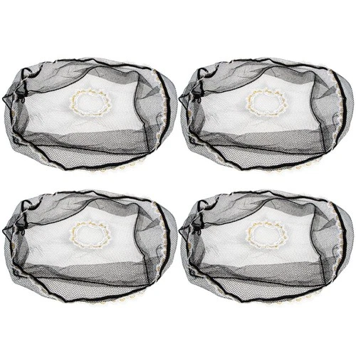 4 Pcs Fan Protective Mesh Cloth Cover Elastic Opening Fan Safety Guard