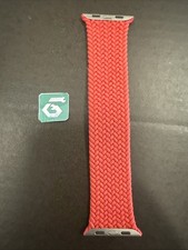 Apple Watch Braided Solo Loop 45mm 42/44/46/49 OEM PRODUCT Red 3rdGen Size 3