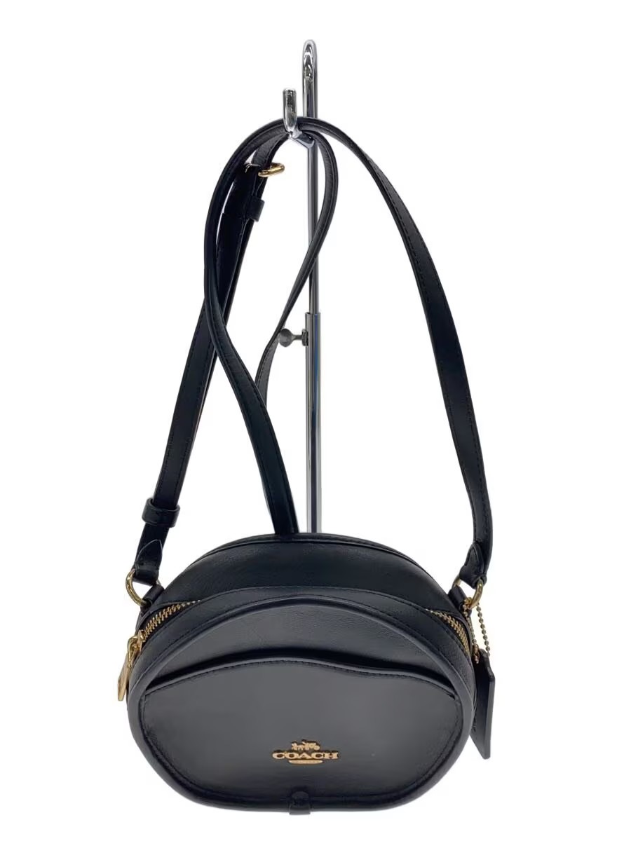COACH Coach Shoulder Bag Leather Black F27971