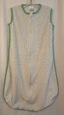 Amazing Baby  SleepSack Wearable Blanket-Size Lge 12- 18 Mo White w/Polka Dots