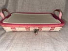 2010 Longaberger Horizon of Hope Pink Tray with Plactic Insert and Lid — photo 1