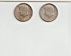 Lot Of 2 1964-D John Kennedy Half Dollars, Circulated 90% Silver Uncertified