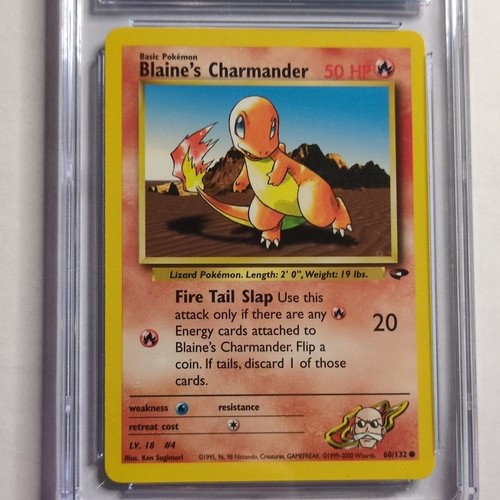 Blaine's Charmander (Unlimited) graded CGC 8.5 for sale on eBay