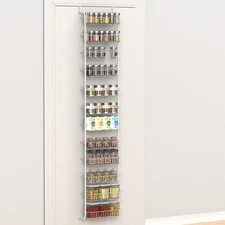 12 Tiers Over The Door Pantry Organizer Rack Heavy-Duty Back Of Door Shelf Large