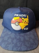 2021 Pokemon Pikachu 025 Snapback Baseball Cap Hat Youth One Size