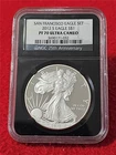 2012-S AMERICAN SILVER EAGLE S$1 NGC PF 70 25TH ANNIV SAN FRAN. EAGLE SET #T0700