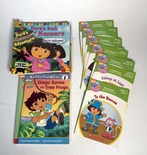 23 Dora the Explorer Kids Books Lot Phonics Early Readers Diego Nickelodeon
