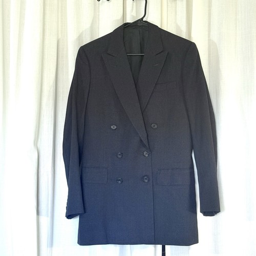 Gieves & Hawkes, Vintage Gieves & Hawkes MTO Grey Double Breasted Jacket 41L