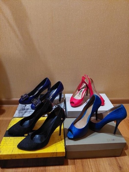 Women Heels Leather 39 #22OA