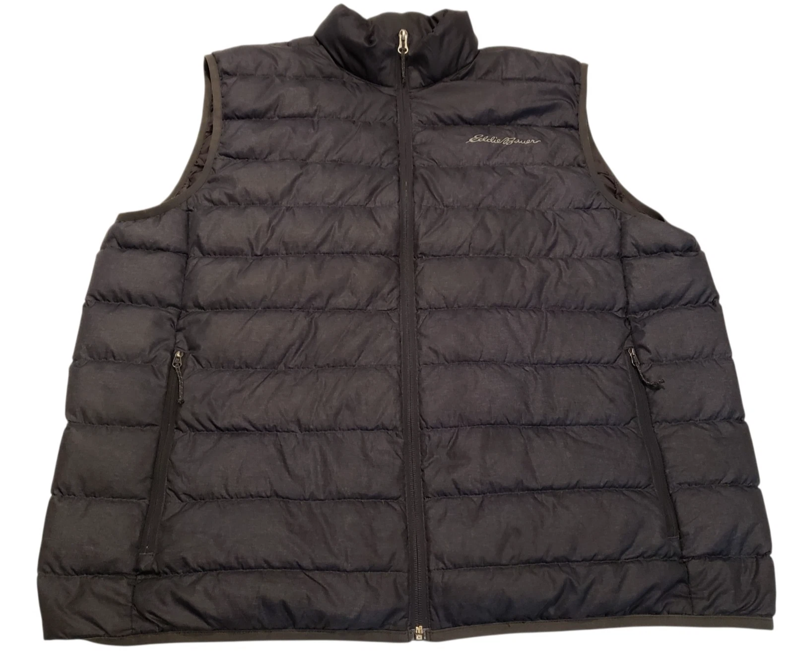 Eddie Bauer EB650 Down Puffer Vest Mens XL Dark Charcoal Gray Full Zip Quilted
Opens in a new window